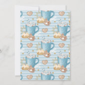 Blue Winter Cookies & Cocoa Birthday Kaart (Achterkant)