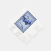 Blue Winter Dragon Natuur Fantasy Art Servetten (Hoek)