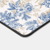 Blue Winter  Flower Pattern Bureaumat (Hoek)