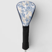 Blue Winter  Flower Pattern Golfheadcover (Voorkant)