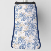 Blue Winter  Flower Pattern Golfheadcover (Draai 90)