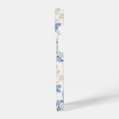 Blue Winter Flower Pattern iPhone Hoesje (Linkerkant)