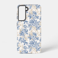 Blue Winter  Flower Pattern