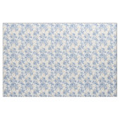 Blue Winter  Flower Pattern Stof (Fat Quarter)
