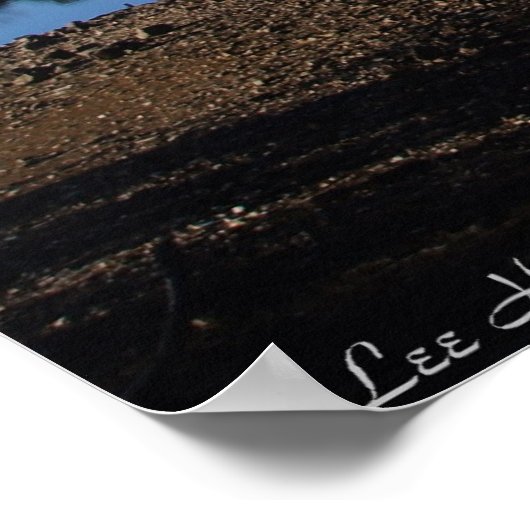 Blue Winter Lake Ouachita Arkansas Poster (Hoek)