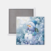 Blue Winter Magnet (Voorkant / Achterkant)
