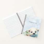 Blue Winter Mijn Zwangerschap Schattige Polar Beer Notitieboek (Binnen)