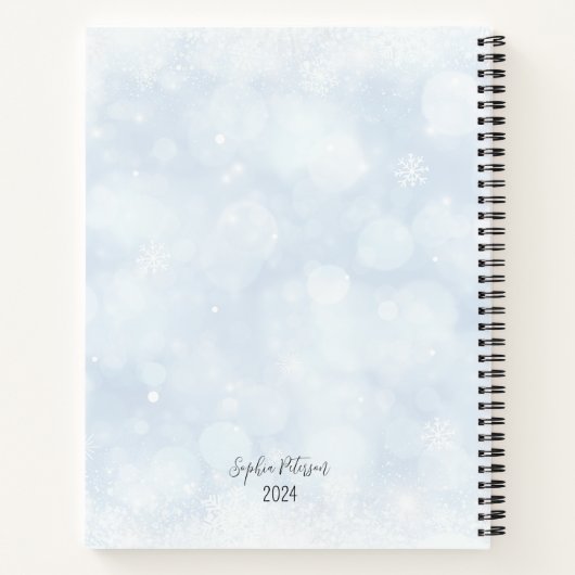 Blue Winter Mijn Zwangerschap Schattige Polar Beer Notitieboek (Achterkant)