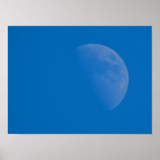 Blue Winter Moon Poster