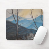 Blue Winter Mountains Mousepad Muismat (Met muis)