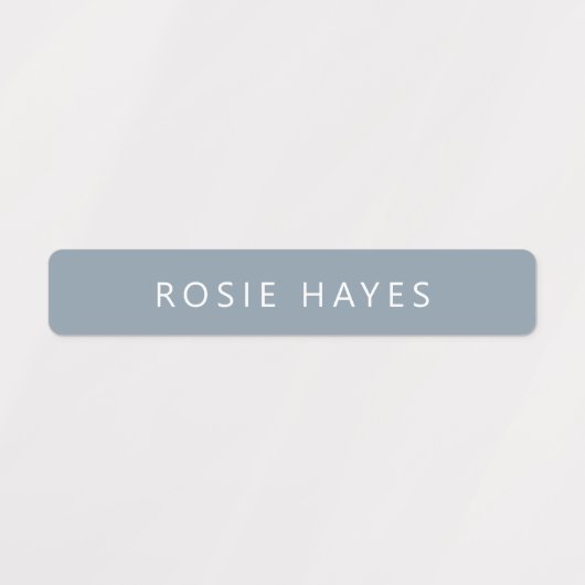 Blue Winter Name Labels (Design 2)