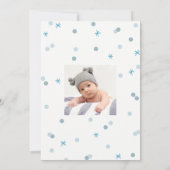 Blue Winter Nederland eerste verjaardag Kaart (Achterkant)