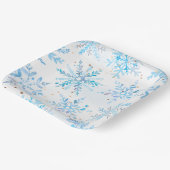 Blue Winter Onederland Party Plates Papieren Bordje (Gebogen)
