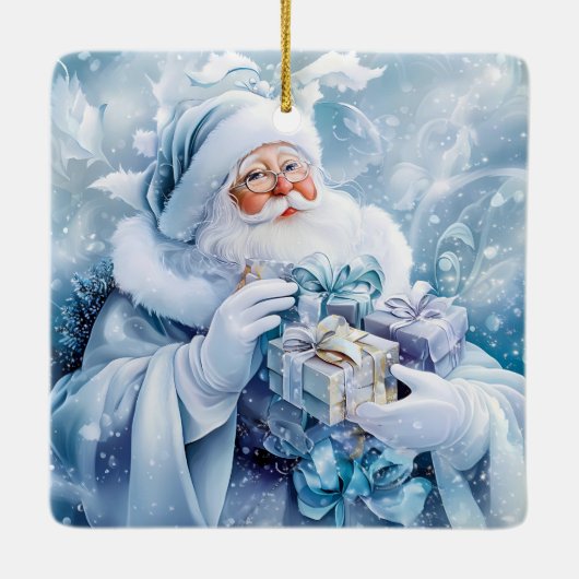 Blue Winter Ornament (Achterkant)