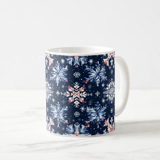 Blue Winter Pattern Koffiemok (Voorkant rechts)