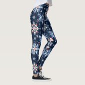 Blue Winter Pattern Leggings (Rechts)