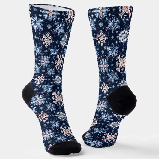 Blue Winter Pattern Sokken (Gebogen)