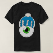 Blue Winter Pet Eyeball Green Iris T-shirt (Design voorkant)