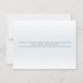 Blue Winter Polar Beer Waterverf Baby shower Flat Bedankkaart (Achterkant)