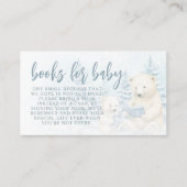 Blue Winter Polar Beer Waterverf Boeken voor Baby Informatiekaartje (Voorkant)