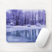 Blue Winter Pond Muismat (Met muis)