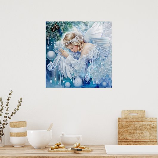 Blue Winter Poster (Keuken)
