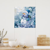 Blue Winter Poster (Keuken)