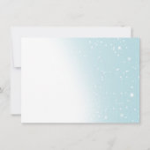 Blue Winter Slaapy Beer Balloons Boy Baby shower Kaart (Achterkant)