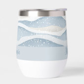Blue Winter Snowfall Wave Personalized Pattern (Links)