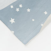 Blue Winter Snowfall Wave Personalized Pattern Fleece Deken (Hoek)