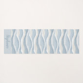 Blue Winter Snowfall Wave Personalized Pattern Yogamat (Achterkant (horizontaal))