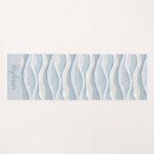 Blue Winter Snowfall Wave Personalized Pattern Yogamat (Voorkant (horizontaal))