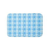 Blue Winter Snowflake Badmat (Voorkant)