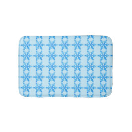 Blue Winter Snowflake Badmat