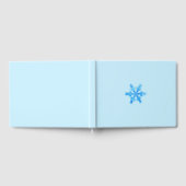 Blue Winter Snowflake Gastenboek (Volledig)
