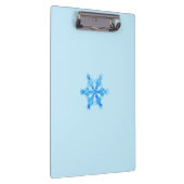 Blue Winter Snowflake Klembord (Rechts)