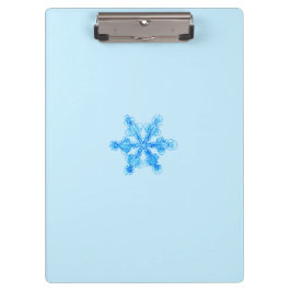 Blue Winter Snowflake Klembord