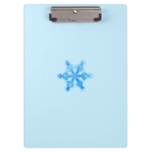 Blue Winter Snowflake Klembord (Voorkant)