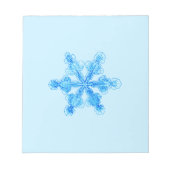 Blue Winter Snowflake Notitieblok (Voorkant)