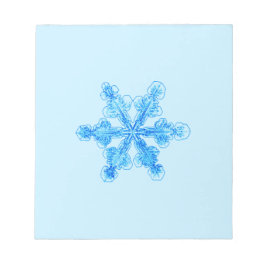 Blue Winter Snowflake Notitieblok