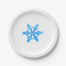 Blue Winter Snowflake