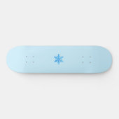 Blue Winter Snowflake Persoonlijk Skateboard (Horizontaal)
