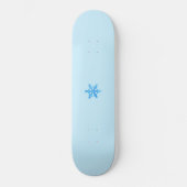 Blue Winter Snowflake Persoonlijk Skateboard (Voorkant)
