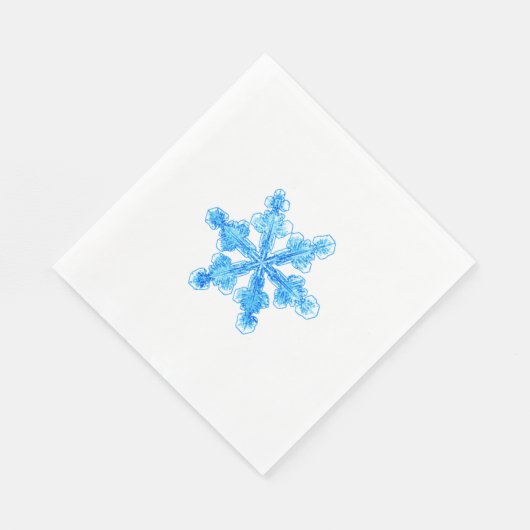 Blue Winter Snowflake Servet (Hoek)