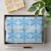 Blue Winter Snowflake Tissuepapier (Geschenk)