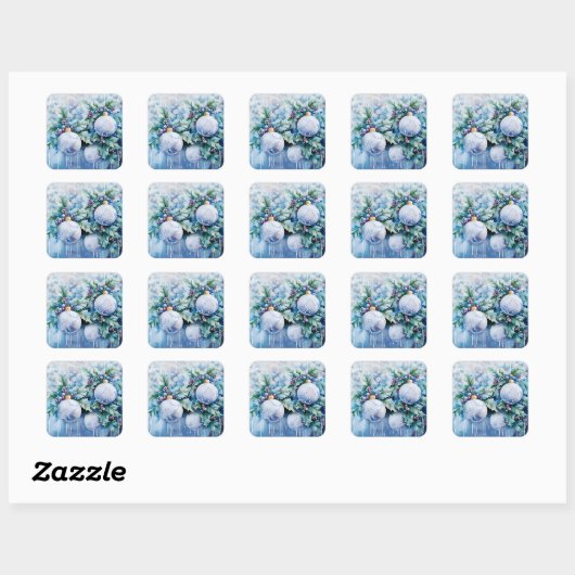 Blue Winter Stickers (Vel)