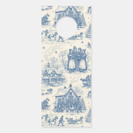Blue Winter Toile Chinoiserie Deurhanger