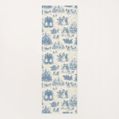 Blue Winter Toile Chinoiserie Yogamat (Achterkant)