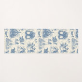 Blue Winter Toile Chinoiserie Yogamat (Voorkant (horizontaal))