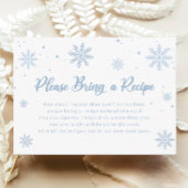 Blue Winter Vrijgezellenfeest Recept Aanvraag Informatiekaartje